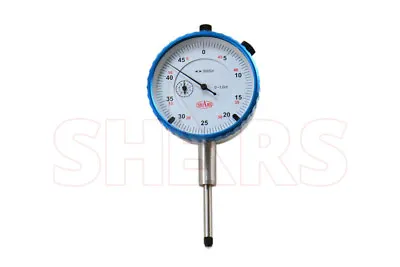 Shars 1  High Precision Dial Indicator .0005 Agd 2 Graduation Lug Back New !] • $18.95