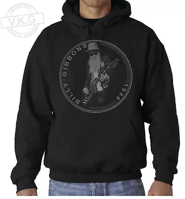 BILLY GIBBONS ZZ TOP Cool Coin Hoodie Sweatshirt By V.K.G. • $59.72