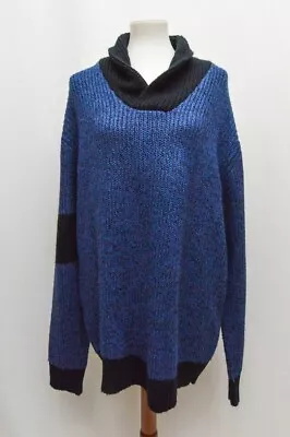 Marc Ecko Sweater Blue Black Pullover 2X Large • $35