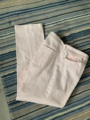 GLORIA VANDERBILT Baby Pink Cotton Jeans 14 Amanda • £8