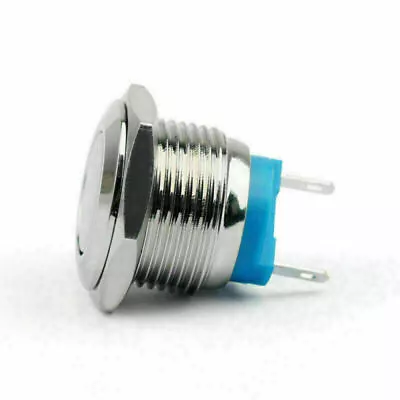 16mm 2 Pin Normally Closed Momentary NC Metal Push Button Switch 36V/2A US • $11.26