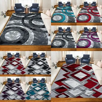 Extra Large Area Rug Non Slip Shaggy Rugs Living Room Bedroom Carpet Floor Mat • £8.54