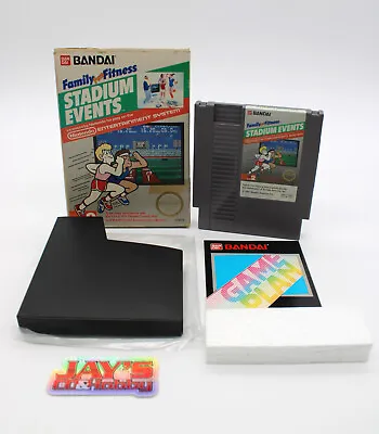 Nintendo NES Family Fun Fitness Stadium Events Cartridge And Box Authentic Works • $54999.99