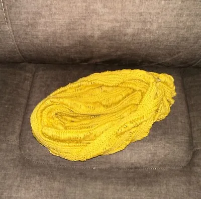 Slouchy Extra Soft Infinity Scarf In Mustard Yellow Color - Perfect For Fall • $5