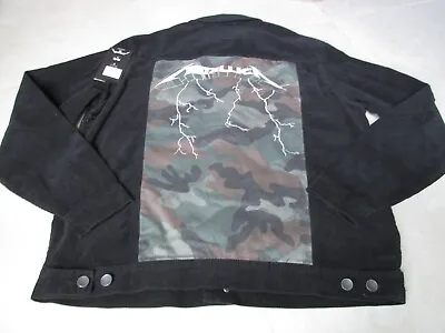 NEW Billabong Metallica AI Andy Irons Camo Corduroy Jacket MENS M Black $150. • $100