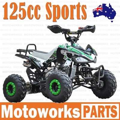 $1049 • Buy 125CC SPORTS SEMI AUTO ATV QUAD Dirt Bike Gokart 4 Wheeler Buggy Kids Green