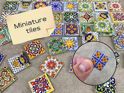 Dollhouse Tile Flooring Miniature Ceramic Tiles 1:12 Scale Small Square Tiles • $15.90