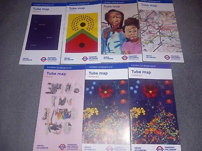 London Underground Tube Maps 2021 - 2023 X7 • £2.99