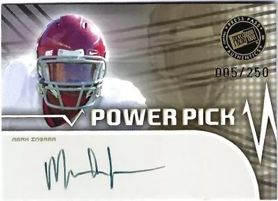 2011 Mark Ingram Press Pass Power Pick Autograph Rookie Card 238/250 • $11.99