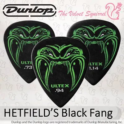 $7.19 • Buy 🕷 HETFIELD'S BLACK FANG Genuine Dunlop Guitar Picks Papa Het Ultex® PH112