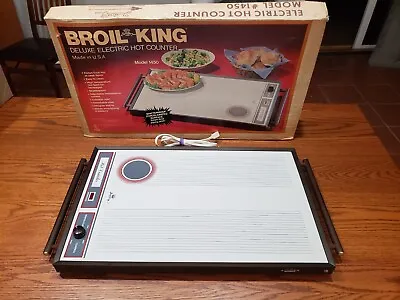 Vintage Broil King Deluxe Electric Hot Counter Model 1450 Mid Century Warm Tray • $65