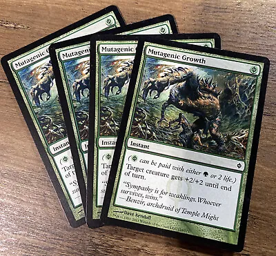 4x (Four) MTG Mutagenic Growth LP New Phyrexia 116/175 Regular Common Light Play • $9