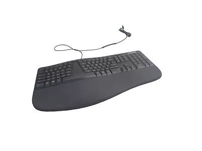 Microsoft Wired Ergonomic Keyboard Model 1878 LXM-00001- Black READ • $44.99