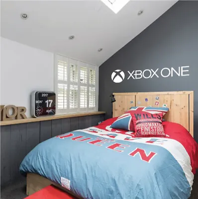 £4.49 • Buy Xbox Wall Art Vinyl Decal Sticker Matt White Gaming Bedroom Kids Various Colours