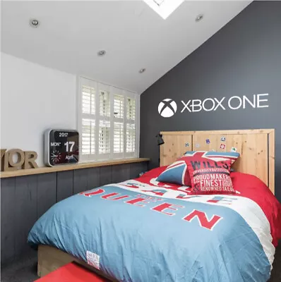 Xbox Wall Art Vinyl Decal Sticker Matt White Gaming Bedroom Kids Various Colours • £5.49