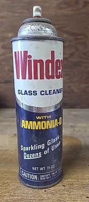 Vintage  Windex 15oz Aerosol Glass Cleaner Steel Can • $12