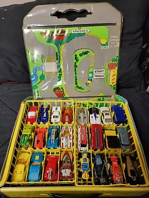 Lot Of 72 Vintage 60s 70s 80s Hot Matchbox Diecast Cars Trucks W/  Carry Case • $15.50