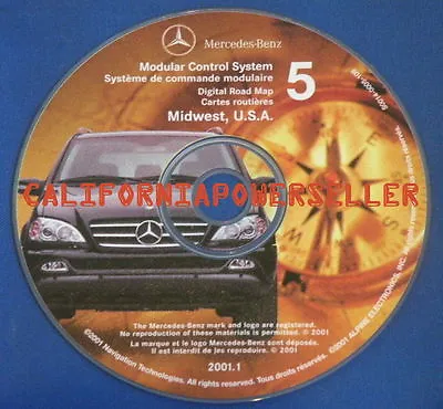 2000 2001 2002 MB M-Class ML320 ML430 ML500 ML55 Navigation CD # 5 Midwest US • $48.88