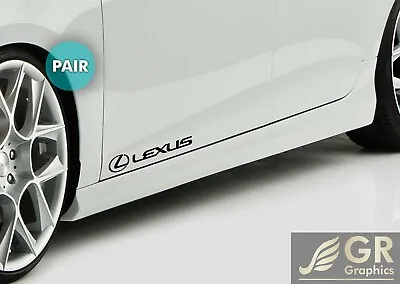 $11.39 • Buy 2X LEXUS Logo Decal Sticker 11  Sport Racing Stripe Emblem Car Truck Window