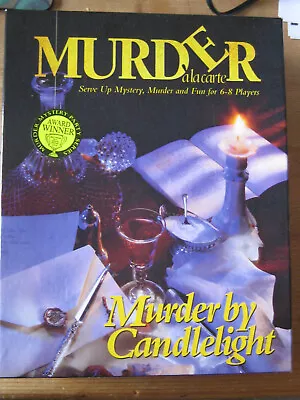 Murder A La Carte Murder By Candlelight Dinner Party Game 6-8 Players • $10.58