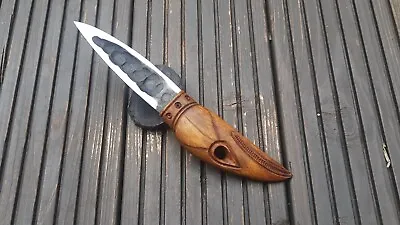 Vikings Gift Hand  Forged Boot Knife Raven • $379