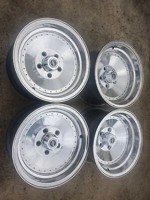 Globeline Deep Dish 14x7 14x8 Fit Holden HK HT HG Torana Polished New Nuts/caps  • $1495