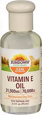 Sundown Pure Vitamin E Oil 70000iu 2.5oz -  PHARMACY FRESH ^ • $14.59