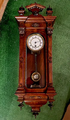 Rare Antique Miniature Vienna Regulator Wall Clock By Lenzkirch • £846.84