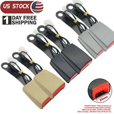 1/2X Universal Auto Car Seat Belt Buckle Socket Plug Connector Safety Belt Strap • $9.99