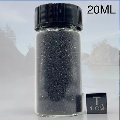 Whaleshead Beach (black) 100% Magnetic Sand Sample - Oregon - 20ml Glass Vial • $14