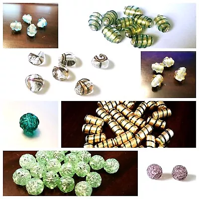 Vintage Czech Lampwork Glass Beads  -  Handmade In The Czech Republic - CHOOSE • $2.75