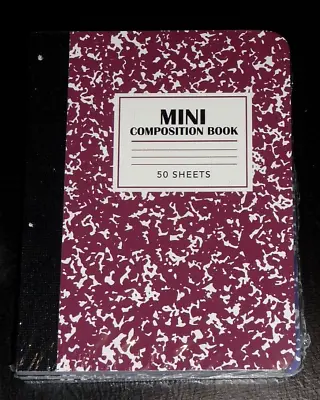 Mini COMPOSITION BOOK Journal NOTEBOOK 4x3 NEW SEALED 3-Pack 50 Sheets Each • $9.99