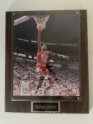 Michael Jordan Vintage 8 X 10 Autographed Color Photo Framed With COA • $289.99