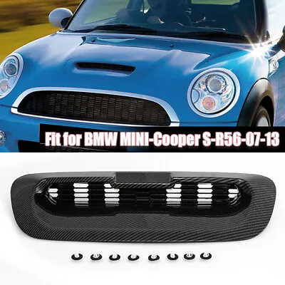 For Mini Cooper S R56 2007-2013 2012 Car Front Air Hood Bonnet Scoop Vent Carbon • $70.99