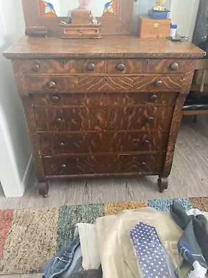 Antique Mission Early 1900s Solid Oak Dresser • $900