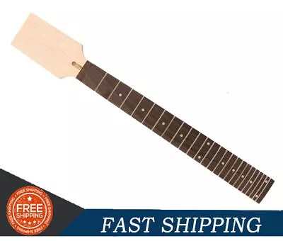 DIY 7string Wide Guitar Neck 24fret 25.5inch Maple Rosewood Paddle Blank Bolt On • $56.14