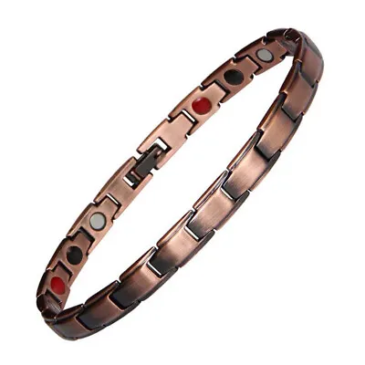 Thin Pure Copper Magnetic Anklet Women Arthritis Ankle Foot Pain Relief Therapy  • $74.75