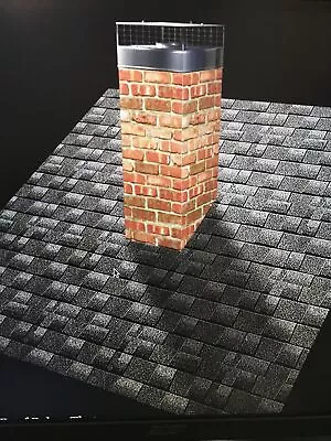 Chimney Housing Kit - Faux Chimney Cover FULL KIT Red Brick RB4 60  Tall 18 X18  • $895