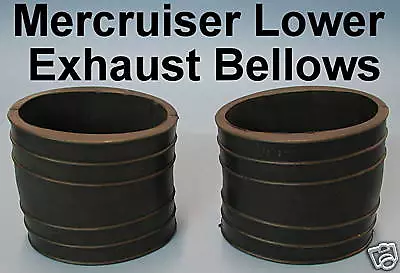 Pair Mercruiser Lwr Exhaust Bellows 1987- Present Connects To Y Pipe 32-14358 • $59.95