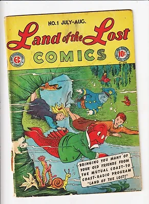 Land Of The Lost #1 1946- Carl Akeley- EC Golden Age Funny Animals • $100