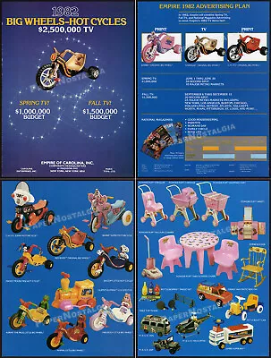 EMPIRE BIG WHEELS__Original 1982 Trade AD / Promo _ Muppets _ Barbie _ Marx Toys • $24.99