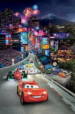 Cars 2 Disney Movie Poster Film A4 A3 Art Print Cinema Textless • £5.99