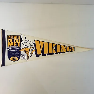 1981 Minnesota Vikings Pennant Flag Vintage NFL Collectible Football Stadium New • $18.88