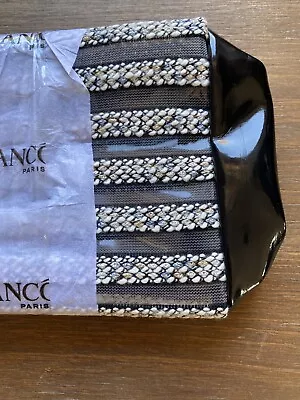 £6.81 • Buy Lancome Paris, Black, Invisible, Clutch/Make Up Bag/Brush Bag, Metallic, Pleathe