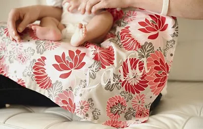 Udder Covers Nursing Cover Floral Print Flowers Pink Red Tan • $13.97