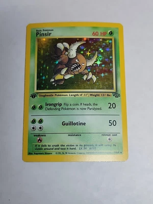 $3.25 • Buy Pokémon TCG Pinsir Jungle 9/64 Holo 1999-2000 Wizards Base Set Copyright Holo...