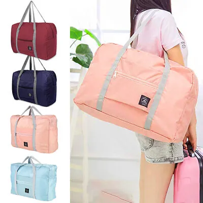 $12.95 • Buy Foldable Travel Duffel Bags Waterproof Oxford Handbag Gym Bag Overnight Hospital