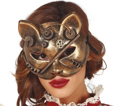 £12.33 • Buy Ladies Steampunk Cat Mask