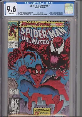 Spider-Man Unlimited #1 CGC 9.6 1993 Marvel Comics Maximum Carnage Begins • £40.12