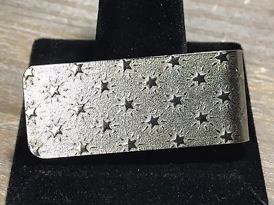 Vintage Money Clip Gold Tone With Stars • $6.95